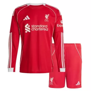 Fotbalové Dresy Liverpool FC Dětské Domácí 2025-26 Dlouhý Rukáv Fotbalové Dresy Liverpool FC Dětské Domácí 2025-26 Dlouhý Rukáv
