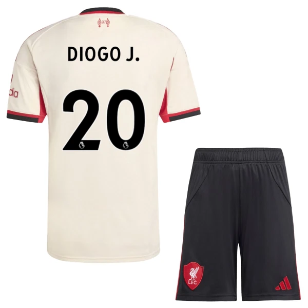 Fotbalové Dresy Liverpool FC Diogo Jota 20 Dětské Venkovní 2025-26 Fotbalové Dresy Liverpool FC Diogo Jota 20 Dětské Venkovní 2025-26