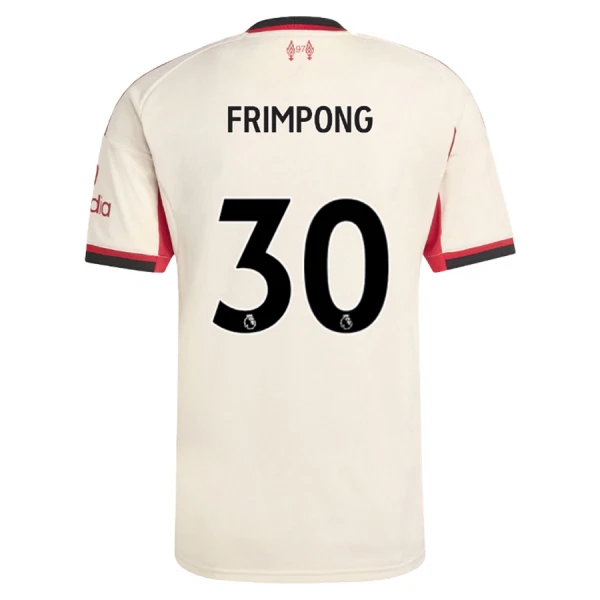 Fotbalové Dresy Liverpool FC Jeremie Frimpong 30 Venkovní 2025-26 Fotbalové Dresy Liverpool FC Jeremie Frimpong 30 Venkovní 2025-26
