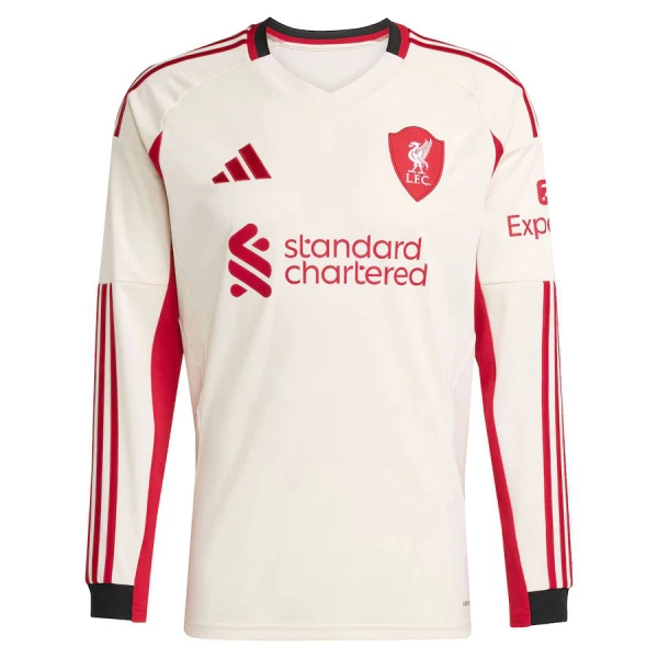 Fotbalové Dresy Liverpool FC Venkovní 2025-26 Dlouhý Rukáv Fotbalové Dresy Liverpool FC Venkovní 2025-26 Dlouhý Rukáv