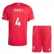 Fotbalové Dresy Liverpool FC Virgil van Dijk 4 Dětské Domácí 2025-26 Fotbalové Dresy Liverpool FC Virgil van Dijk 4 Dětské Domácí 2025-26