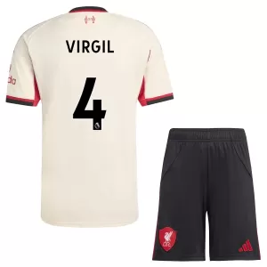 Fotbalové Dresy Liverpool FC Virgil van Dijk 4 Dětské Venkovní 2025-26 Fotbalové Dresy Liverpool FC Virgil van Dijk 4 Dětské Venkovní 2025-26