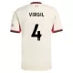 Fotbalové Dresy Liverpool FC Virgil van Dijk 4 Dětské Venkovní 2025-26