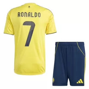 Fotbalové Dresy Al-Nassr FC Cristiano Ronaldo 7 Dětské Domácí 2025-26 Fotbalové Dresy Al-Nassr FC Cristiano Ronaldo 7 Dětské Domácí 2025-26