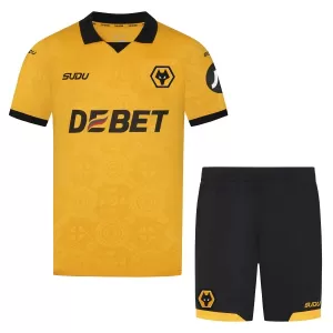 Fotbalové Dresy Wolverhampton Wanderers Dětské Domácí 2025-26 Fotbalové Dresy Wolverhampton Wanderers Dětské Domácí 2025-26