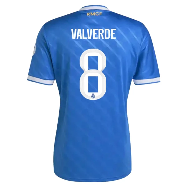 Fotbalové Dresy Real Madrid Federico Valverde 8 Alternativní 2025-26 Fotbalové Dresy Real Madrid Federico Valverde 8 Alternativní 2025-26