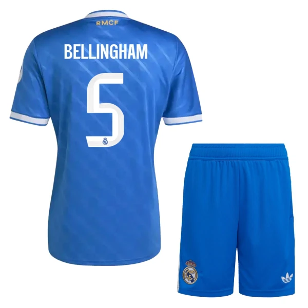 Fotbalové Dresy Real Madrid Jude Bellingham 5 Dětské Alternativní 2025-26 Fotbalové Dresy Real Madrid Jude Bellingham 5 Dětské Alternativní 2025-26