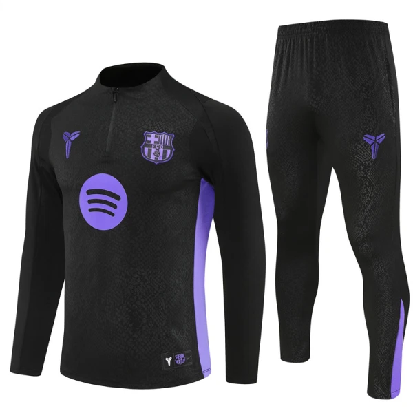 FC Barcelona Tréninkové Teplákové Soupravy 2025-26 Černá