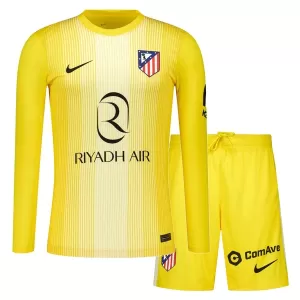 Brankářské Fotbalové Dresy Atlético Madrid Dětské 2025-26 Žlutá Dlouhý Rukáv Brankářské Fotbalové Dresy Atlético Madrid Dětské 2025-26 Žlutá Dlouhý Rukáv