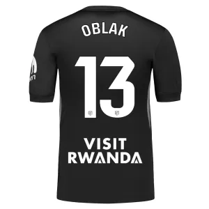 Brankářské Fotbalové Dresy Atlético Madrid Jan Oblak 13 2025-26 Černá Brankářské Fotbalové Dresy Atlético Madrid Jan Oblak 13 2025-26 Černá