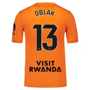 Brankářské Fotbalové Dresy Atlético Madrid Jan Oblak 13 2025-26 Oranžový Brankářské Fotbalové Dresy Atlético Madrid Jan Oblak 13 2025-26 Oranžový