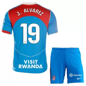 Fotbalové Dresy Atlético Madrid Julián Álvarez 19 Dětské Alternativní 2025-26 Fotbalové Dresy Atlético Madrid Julián Álvarez 19 Dětské Alternativní 2025-26