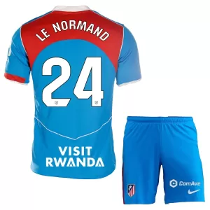 Fotbalové Dresy Atlético Madrid Le Normand 24 Dětské Alternativní 2025-26 Fotbalové Dresy Atlético Madrid Le Normand 24 Dětské Alternativní 2025-26