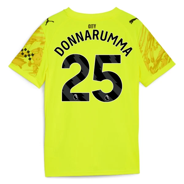Brankářské Fotbalové Dresy Manchester City Gianluigi Donnarumma 25 2025-26 Žlutá