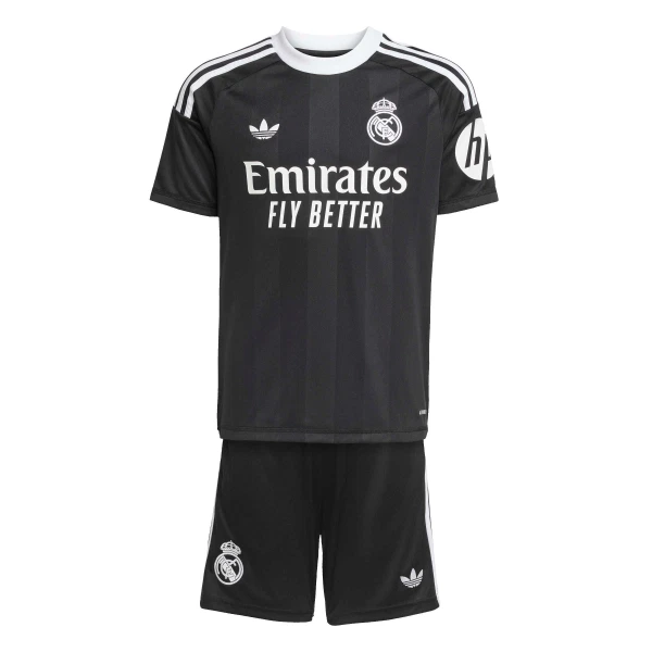 Brankářské Fotbalové Dresy Real Madrid Dětské 2025-26 Černá