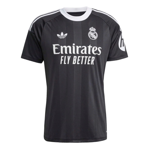 Brankářské Fotbalové Dresy Real Madrid Thibaut Courtois 1 Dětské 2025-26 Černá