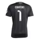 Brankářské Fotbalové Dresy Real Madrid Thibaut Courtois 1 Dětské 2025-26 Černá