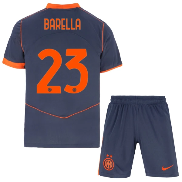 Fotbalové Dresy Inter Milán Barella 23 Dětské Alternativní 2025-26