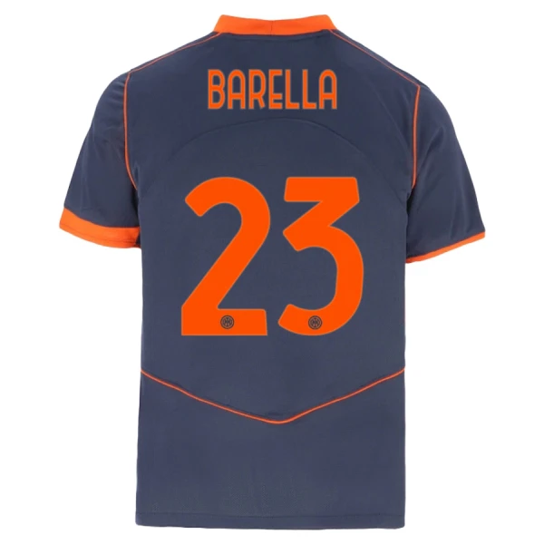 Fotbalové Dresy Inter Milán Barella 23 Dětské Alternativní 2025-26