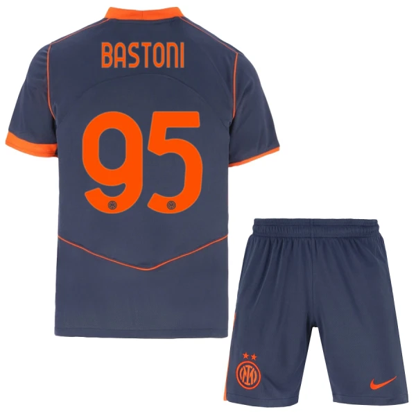 Fotbalové Dresy Inter Milán Bastoni 95 Dětské Alternativní 2025-26