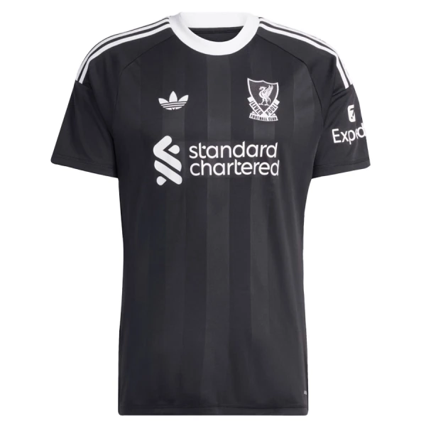 Brankářské Fotbalové Dresy Liverpool FC Alisson Becker 1 Dětské 2025-26 Černá