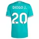 Fotbalové Dresy Liverpool FC Diogo Jota 20 Dětské Alternativní 2025-26