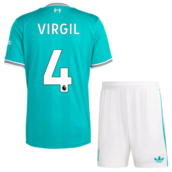 Fotbalové Dresy Liverpool FC Virgil van Dijk 4 Dětské Alternativní 2025-26