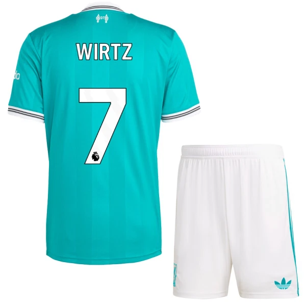 Fotbalové Dresy Liverpool FC Wirtz 7 Dětské Alternativní 2025-26