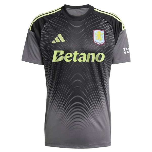 Brankářské Fotbalové Dresy Aston Villa 2025-26 Černá