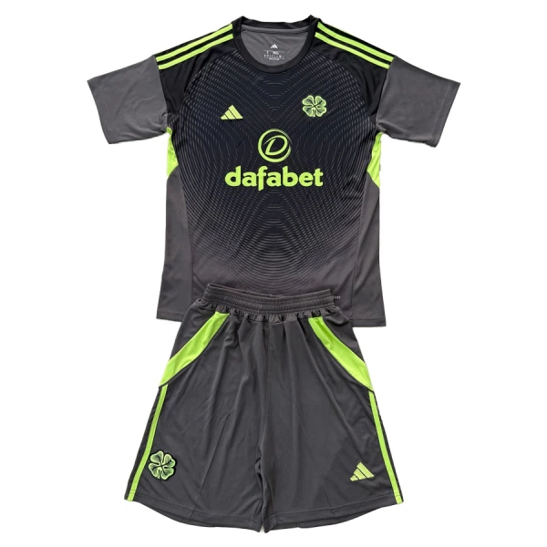 Brankářské Fotbalové Dresy Celtic FC Dětské 2025-26 Černá
