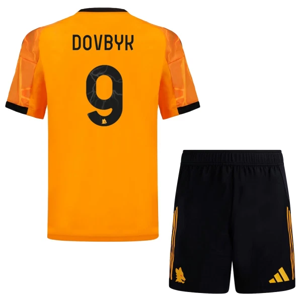 Fotbalové Dresy AS Řím Dovbyk 9 Dětské Venkovní 2025-26