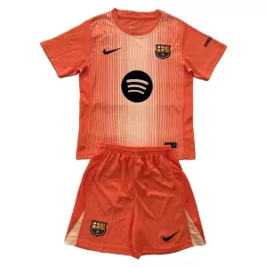 Brankářské Fotbalové Dresy FC Barcelona Dětské 2025-26 Oranžový Brankářské Fotbalové Dresy FC Barcelona Dětské 2025-26 Oranžový