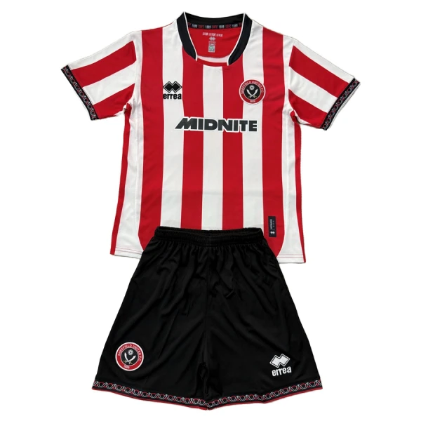 Fotbalové Dresy Sheffield United Dětské Domácí 2025-26 Fotbalové Dresy Sheffield United Dětské Domácí 2025-26