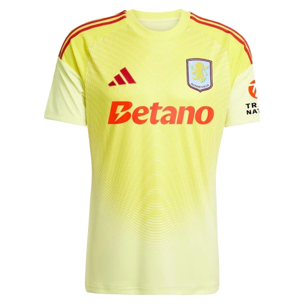 Brankářské Fotbalové Dresy Aston Villa 2025-26 Žlutá Brankářské Fotbalové Dresy Aston Villa 2025-26 Žlutá