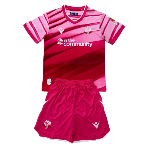 Fotbalové Dresy Bolton Wanderers Dětské Alternativní 2025-26 Fotbalové Dresy Bolton Wanderers Dětské Alternativní 2025-26