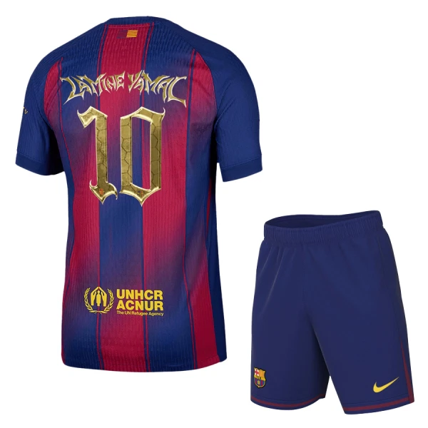 Fotbalové Dresy FC Barcelona x Kopa Trophy Lamine Yamal 10 Dětské 2025-26 - Speciální Fotbalové Dresy FC Barcelona x Kopa Trophy Lamine Yamal 10 Dětské 2025-26 - Speciální
