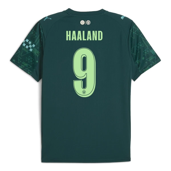 Fotbalové Dresy Manchester City Erling Haaland 9 Čtvrtý EA Sport 2025-26 Fotbalové Dresy Manchester City Erling Haaland 9 Čtvrtý EA Sport 2025-26