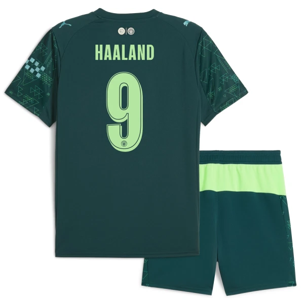 Fotbalové Dresy Manchester City Erling Haaland 9 Dětské Čtvrtý EA Sport 2025-26 Fotbalové Dresy Manchester City Erling Haaland 9 Dětské Čtvrtý EA Sport 2025-26