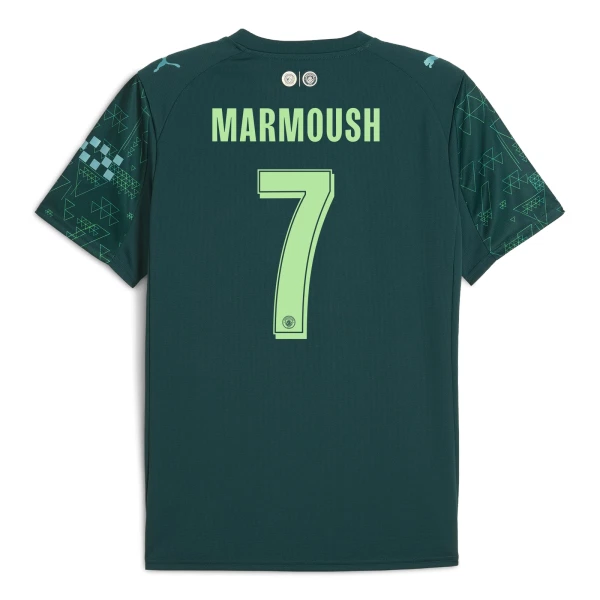 Fotbalové Dresy Manchester City Marmoush 7 Čtvrtý EA Sport 2025-26 Fotbalové Dresy Manchester City Marmoush 7 Čtvrtý EA Sport 2025-26