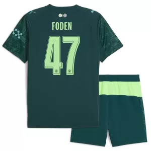 Fotbalové Dresy Manchester City Phil Foden 47 Dětské Čtvrtý EA Sport 2025-26 Fotbalové Dresy Manchester City Phil Foden 47 Dětské Čtvrtý EA Sport 2025-26