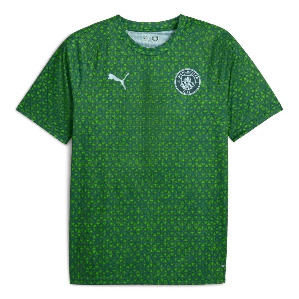 Fotbalové Dresy Manchester City Pre-Match 2025-26 Zelená Fotbalové Dresy Manchester City Pre-Match 2025-26 Zelená