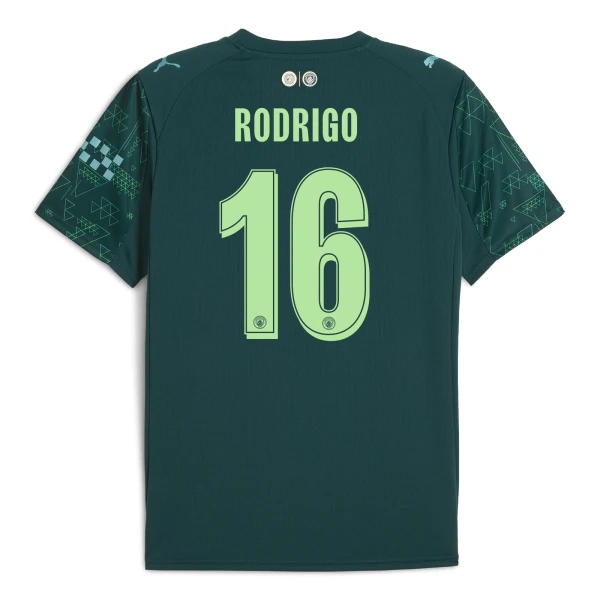 Fotbalové Dresy Manchester City Rodrigo Hernández 16 Čtvrtý EA Sport 2025-26 Fotbalové Dresy Manchester City Rodrigo Hernández 16 Čtvrtý EA Sport 2025-26
