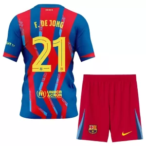 Fotbalové Dresy FC Barcelona Frenkie de Jong 21 Dětské Čtvrtý 2025-26