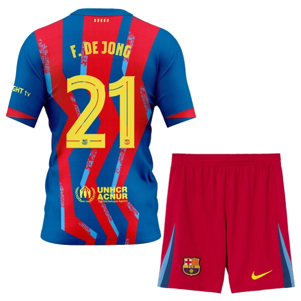 Fotbalové Dresy FC Barcelona Frenkie de Jong 21 Dětské Čtvrtý 2025-26