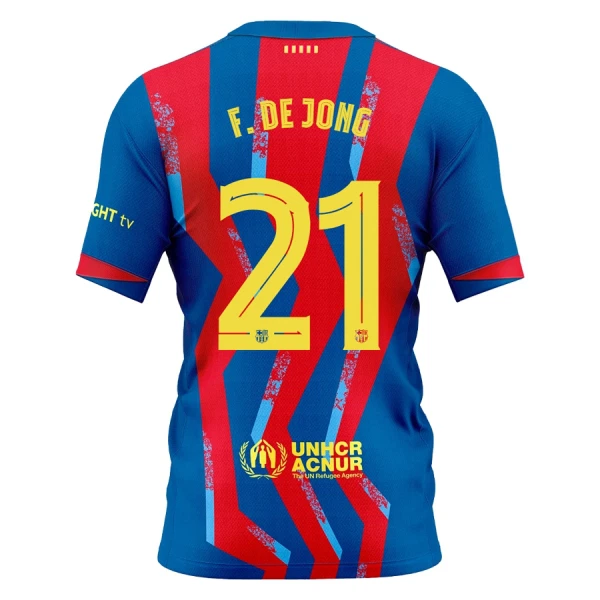 Fotbalové Dresy FC Barcelona Frenkie de Jong 21 Dětské Čtvrtý 2025-26