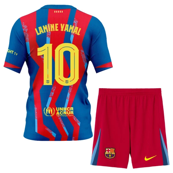 Fotbalové Dresy FC Barcelona Lamine Yamal 10 Dětské Čtvrtý 2025-26 Fotbalové Dresy FC Barcelona Lamine Yamal 10 Dětské Čtvrtý 2025-26
