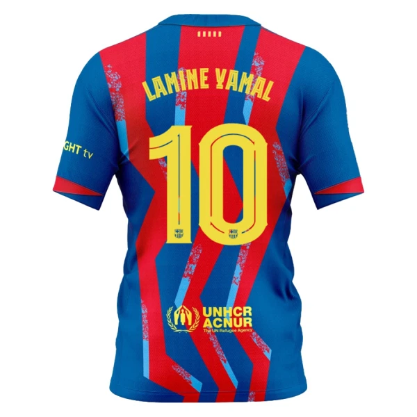 Fotbalové Dresy FC Barcelona Lamine Yamal 10 Dětské Čtvrtý 2025-26