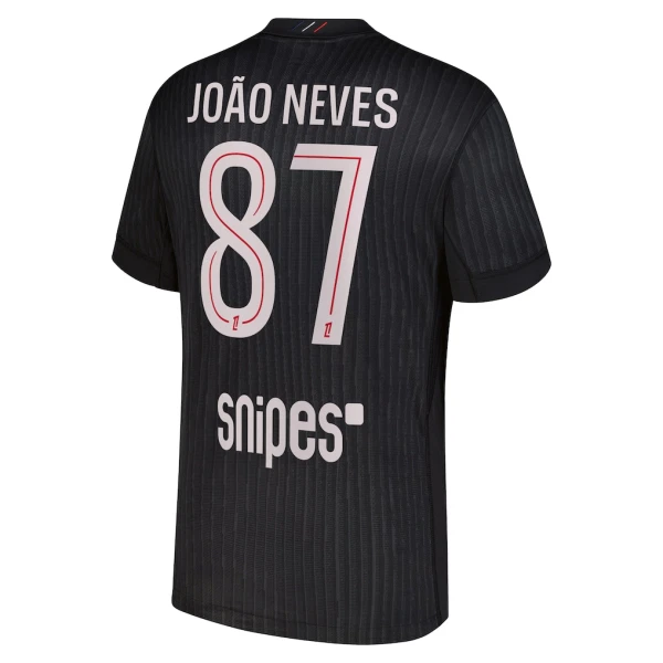 Fotbalové Dresy Paris Saint-Germain Joao Neves 87 Čtvrtý Jordan 2025-26