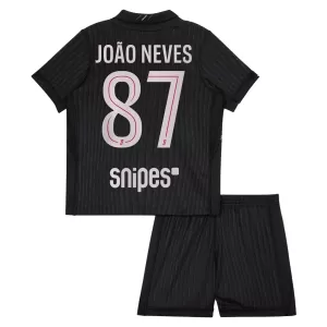 Fotbalové Dresy Paris Saint-Germain Joao Neves 87 Dětské Čtvrtý Jordan 2025-26