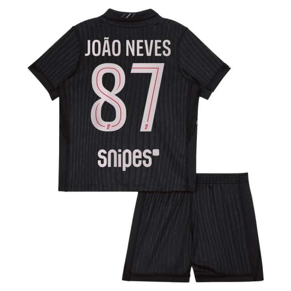 Fotbalové Dresy Paris Saint-Germain Joao Neves 87 Dětské Čtvrtý Jordan 2025-26